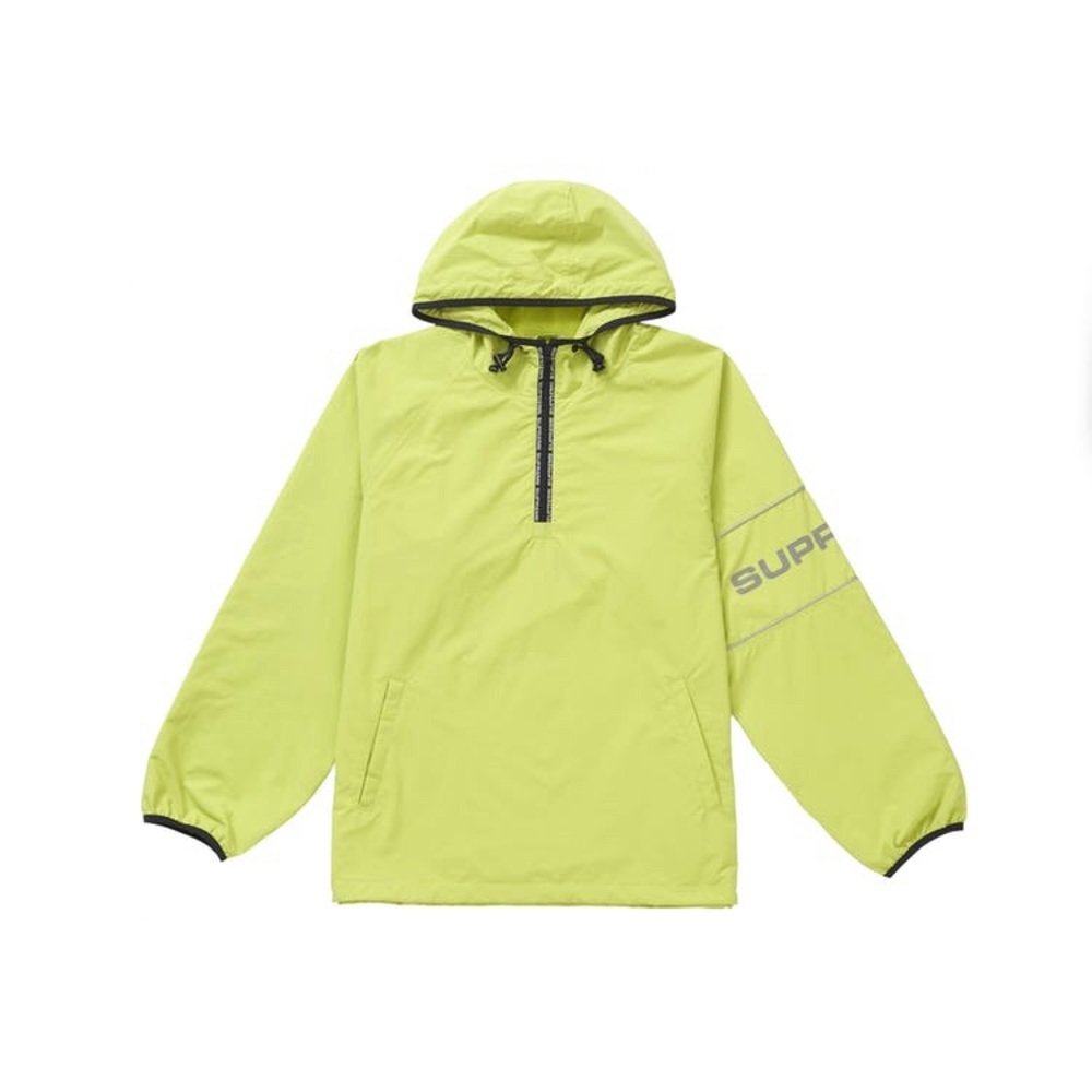 Supreme Nylon Ripstop Hooded Pullover Lime